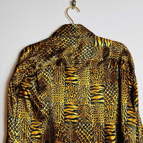 Animal Print Long Sleeve Blouse 1970s - Picture 8 of 8